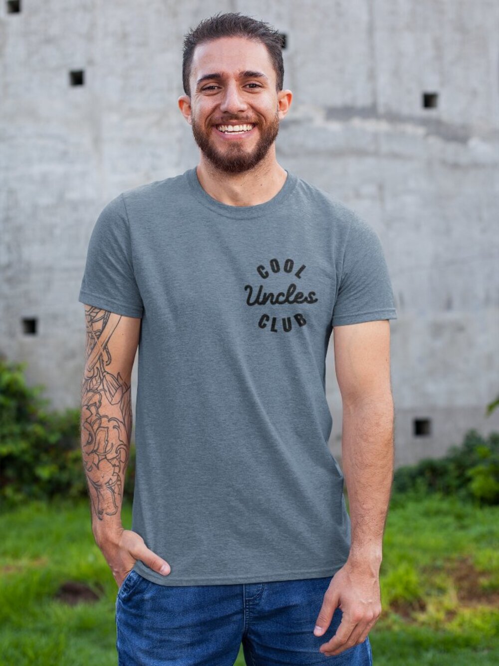 Men’s Cool Uncles Club Funny Graphic T-Shirt Regular Fit